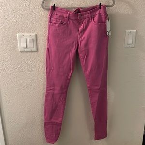 BNWT - Mother brand pink skinny pant